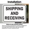 Signmission Shipping And Receiving Warehouse, 5 in W x Rectangle, Vinyl Decal OS-2PACK-MISC-D-35-L-19513 - alternate 2